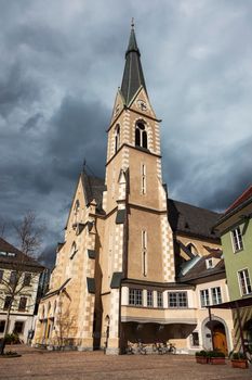 St. Nicholas Church in Villach. Villach, Carinthia, Austria.