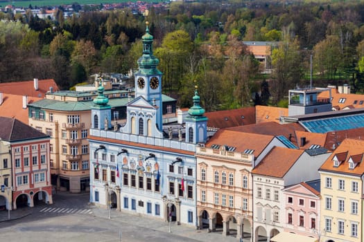 Ceske Budejovice City Hall. Ceske Budejovice, South Bohemia, Czech Republic.