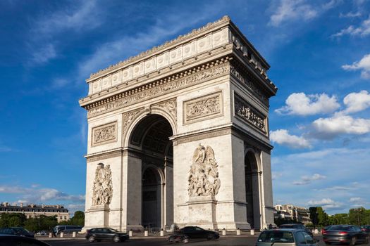 Arc de Triomphe in Paris. Paris, France.