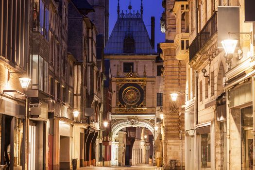 The Great Clock in Rouen. Rouen, Normandy, France