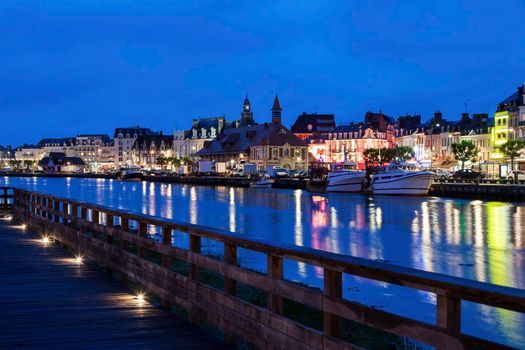 Panorama of Trouville-sur-Mer. Trouville-sur-Mer, Normandy, France.