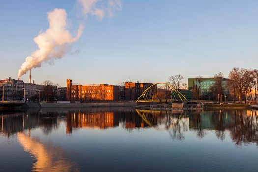 Panorama of Wroclaw. Wroclaw, Lower Silesian, Poland.