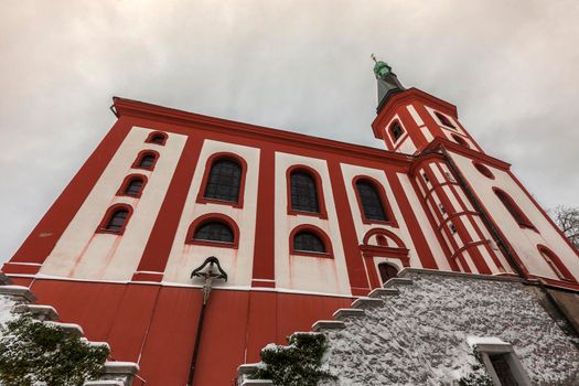 Church of Saint Wenceslas in Loket. Loket, Bohemia, Czech Republic.
