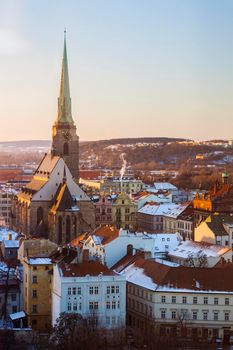 St. Bartholomew Cathedral in Pilsen. Pilsen, Bohemia, Czech Republic.