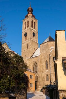 St. Jacob Church in Kutna Hora. Kutna Hora, Central Bohemian Region, Czech Republic.