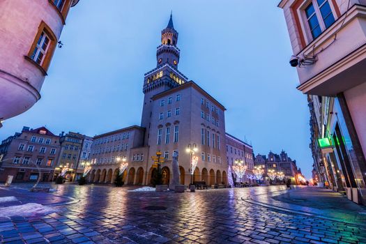 City Hall in Opole. Opole, Opolskie, Poland.