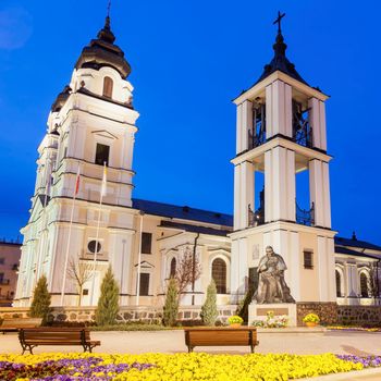 Holy Trinity Church in  Mlawa. Mlawa, Mazovia, Poland.