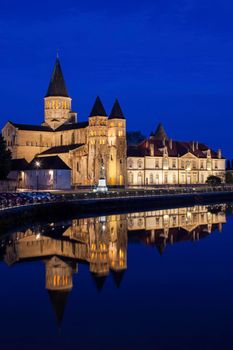 Basilica of Paray-le-Monial. Paray-le-Monial, Bourgogne-Franche-Comte, France.