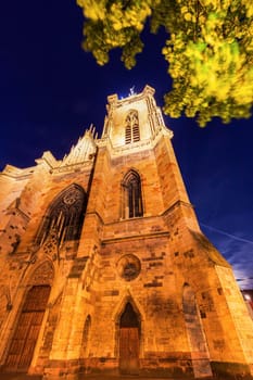 St Martin's Church in Colmar Colmar, Grand Est, France.