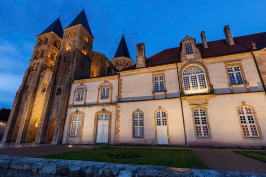 Basilica of Paray-le-Monial. Paray-le-Monial, Bourgogne-Franche-Comte, France.