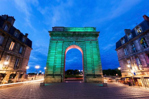 Porte de Bourgogne in Bordeaux. Bordeaux, Nouvelle-Aquitaine, France.