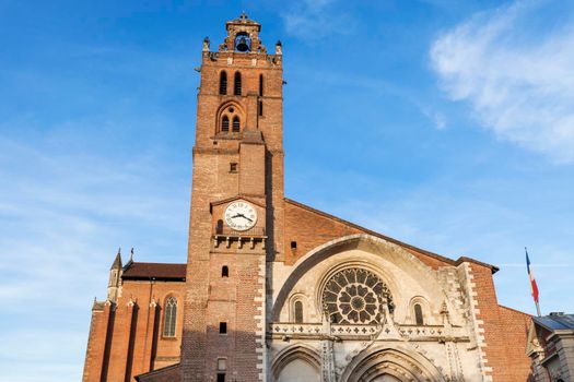 Saint-Etienne Cathedral in Toulouse. Toulouse, Occitanie, France.