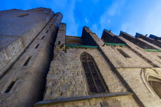 St. Vincent's Church in Carcassonne. Carcassonne, Occitanie, France.