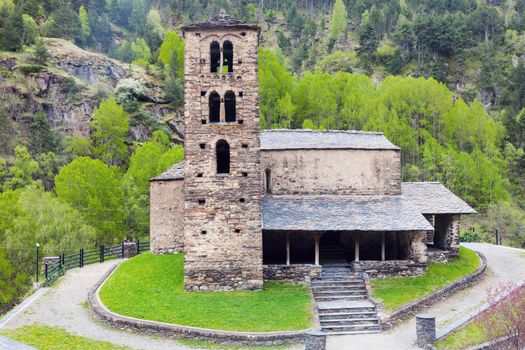 Sant Joan de Caselles Church in Canillo. Andorra la Vella, Andorra.
