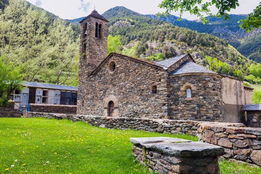 Sant Marti de la Cortinada Church in La Cortinada. La Cortinada, Andorra.