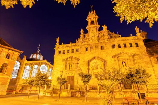 Santos Juanes Church in Valencia. Valencia, Valencian Community, Spain.