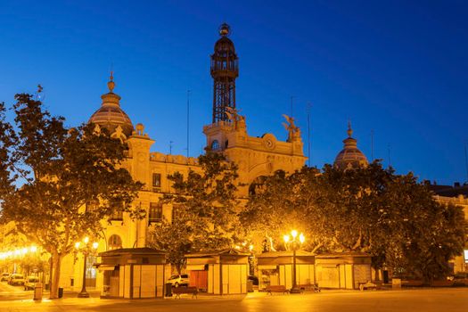 Plaza del Ayuntamiento in Valencia. Valencia, Valencian Community, Spain.