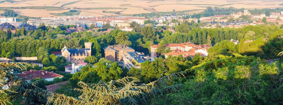 Architecture of Burgos in the morning. Burgos, Castile and Leon, Spain.