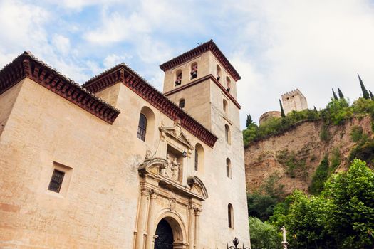 Church of St Peter and St Paul in Granada. Granada, Andalusia, Spain.