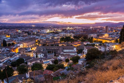 Panorama of Granada. Granada, Andalusia, Spain.