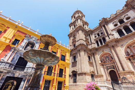 Malaga Cathedral. Malaga, Andalusia, Spain.