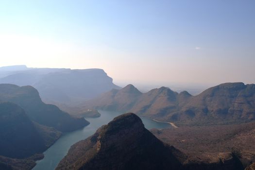 Breathtaking view of one of the deepest canyons on Earth, Blyde River Canyon, South Africa.