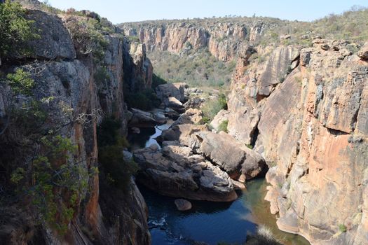 The extraordinary rock formations of Bouker's Luck Potholes, South Africa