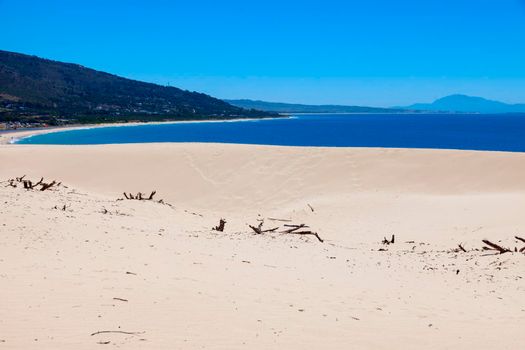 Sand Dunes in Tarifa. Tarifa, Andalusia, Spain.