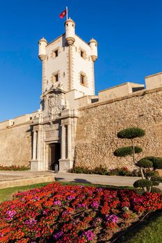 Puerta de Tierra in Cadiz. Cadiz, Andalusia, Spain.