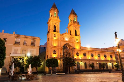 San Antonio Church in Cadiz. Cadiz, Andalusia, Spain.