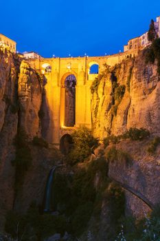 Puente Nuevo and El Tajo Gorge in Ronda. Ronda, Andalusia, Spain.