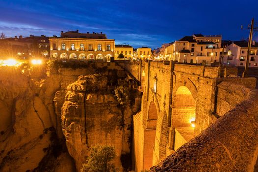 Puente Nuevo and El Tajo Gorge in Ronda. Ronda, Andalusia, Spain.