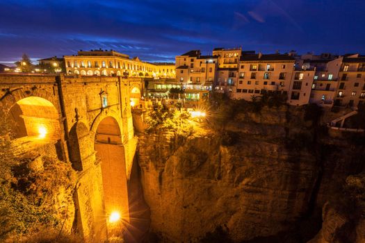 Puente Nuevo and El Tajo Gorge in Ronda. Ronda, Andalusia, Spain.