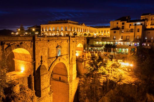 Puente Nuevo and El Tajo Gorge in Ronda. Ronda, Andalusia, Spain.