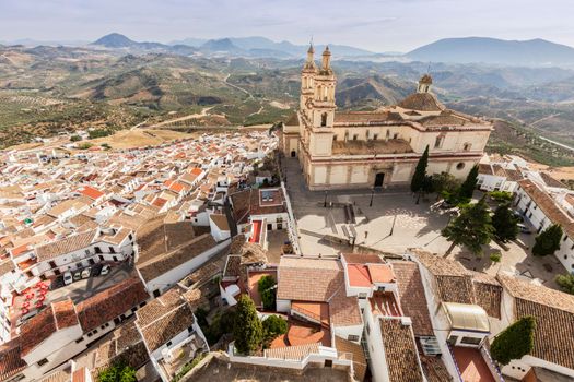 Parish of Our Lady of the Incarnation in Olvera. OLvera, Andalusia, Spain.