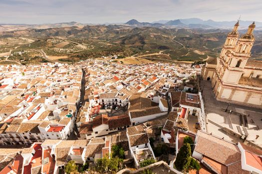 Parish of Our Lady of the Incarnation in Olvera. OLvera, Andalusia, Spain.