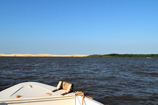 The Delta Das America, Rio Parnaiba, at the afternoon lights Brazil.