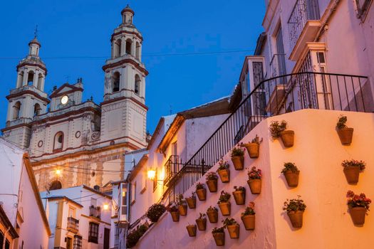 Parish of Our Lady of the Incarnation in Olvera. OLvera, Andalusia, Spain.