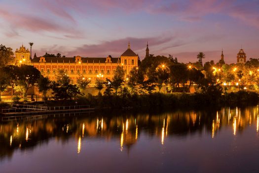 Guadalquivir River in Seville. Seville, Andalusia, Spain.