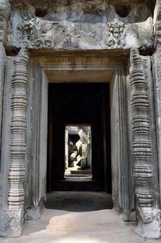 Temple in the Angkor complex, Cambodia.