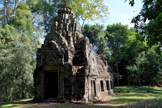 Temple in the Angkor complex, Cambodia.