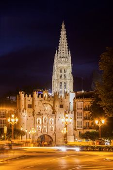 Arco de Santa Maria in Burgos. Burgos, Castile and Leon, Spain.