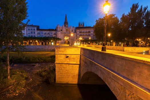 Arco de Santa Maria in Burgos Burgos, Castile and Leon, Spain.