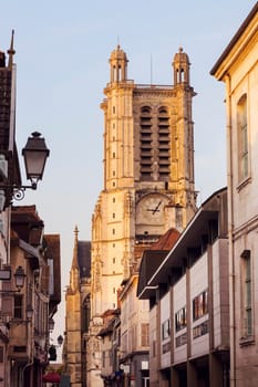 Troyes Cathedral at sunset. Troyes, Grand Est, France.