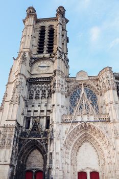 Troyes Cathedral at sunset. Troyes, Grand Est, France.