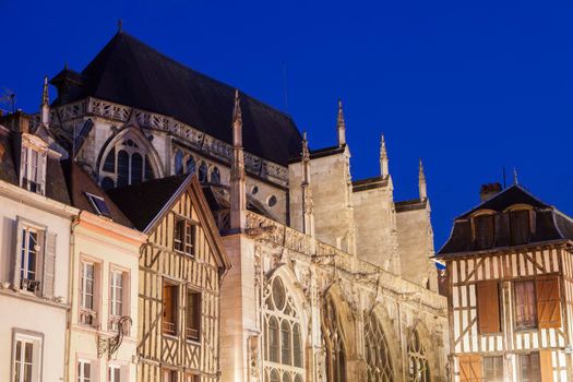 Saint-Jean-du-Marche Church in Troyes. Troyes, Grand Est, France.