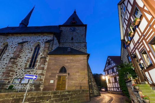 Architecture of Neustadt, Germany. Neustadt, Hesse, Germany.