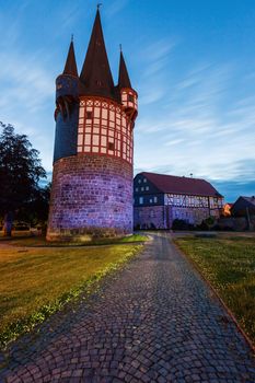 Architecture of Neustadt, Germany. Neustadt, Hesse, Germany.