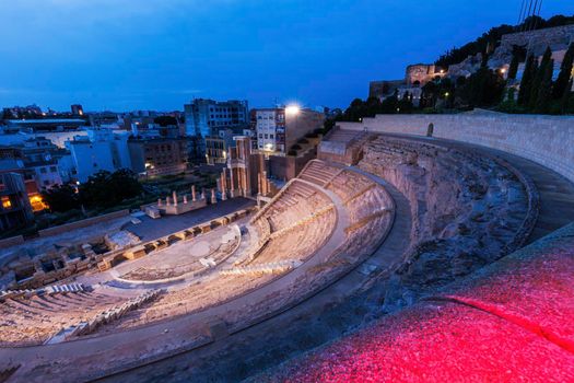 Roman Theatre in Cartagena. Cartagena, Murcia, Spain.