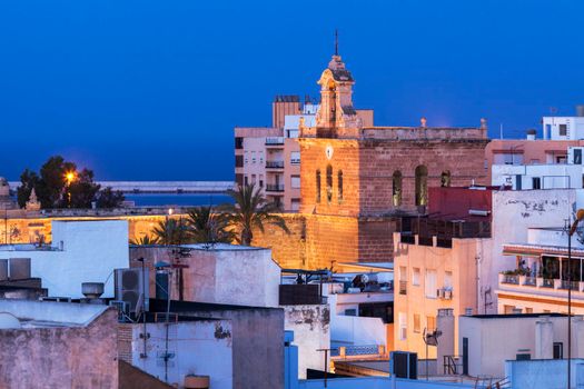 Almeria Cathedral at dawn. Almeria, Andalusia, Spain.